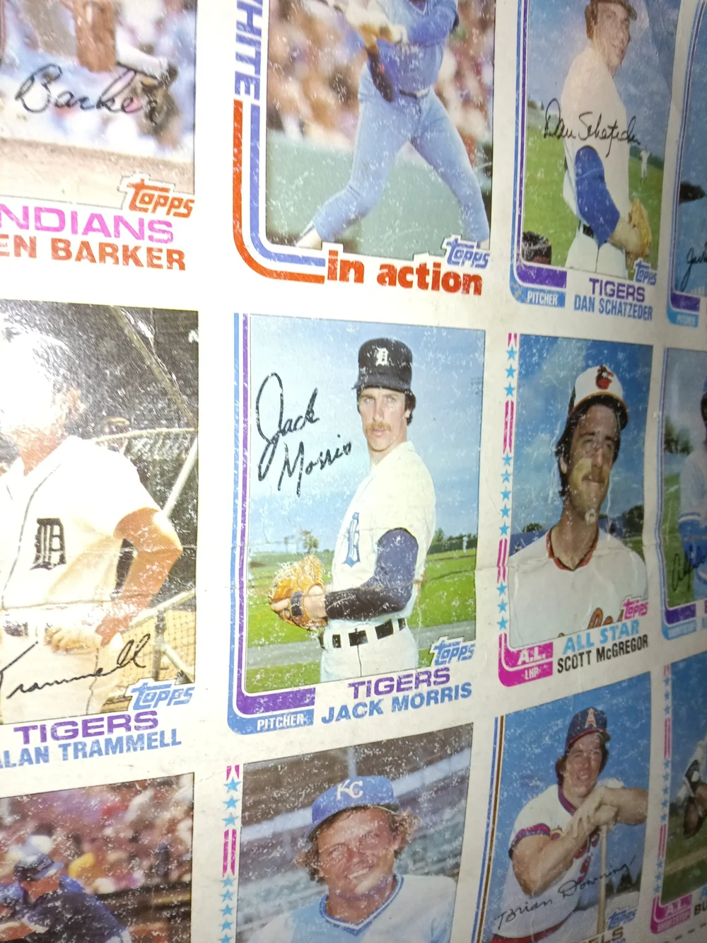 1982 Topps Baseball Card Uncut Sheet Many Hall Of Famers Rickey Henderson & More - Picture 3 of 5